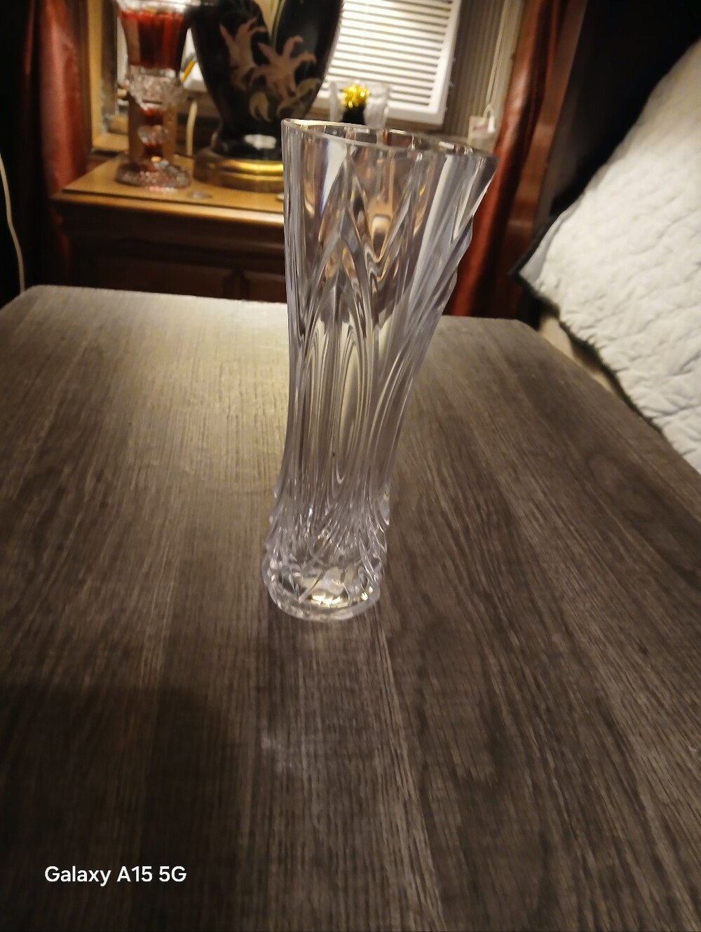 Vintage Cristal D' Arques- Durand Chatelet Lead Crystal Bub Vase
